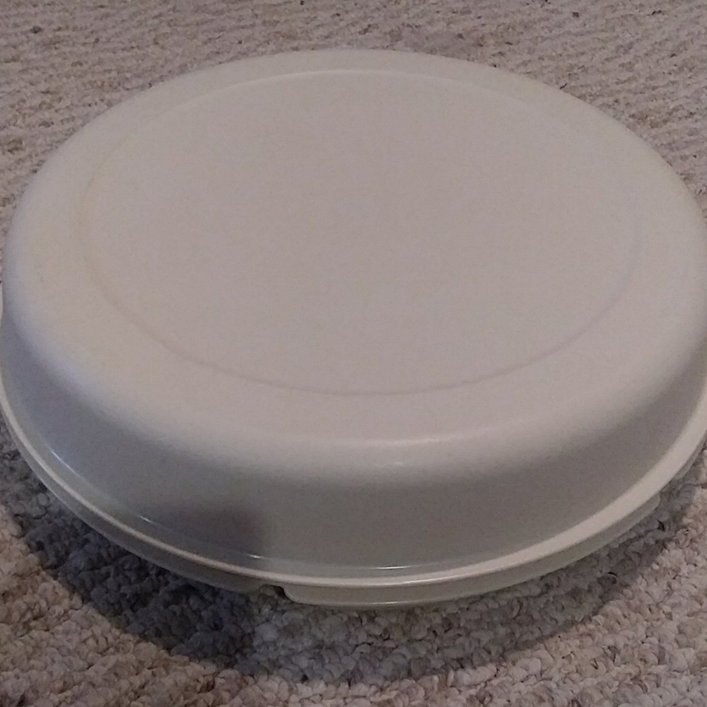 Plastic Tupperware chip n dip tray